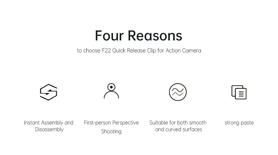 Falcam F22 Quick Release Clip for Action Camera