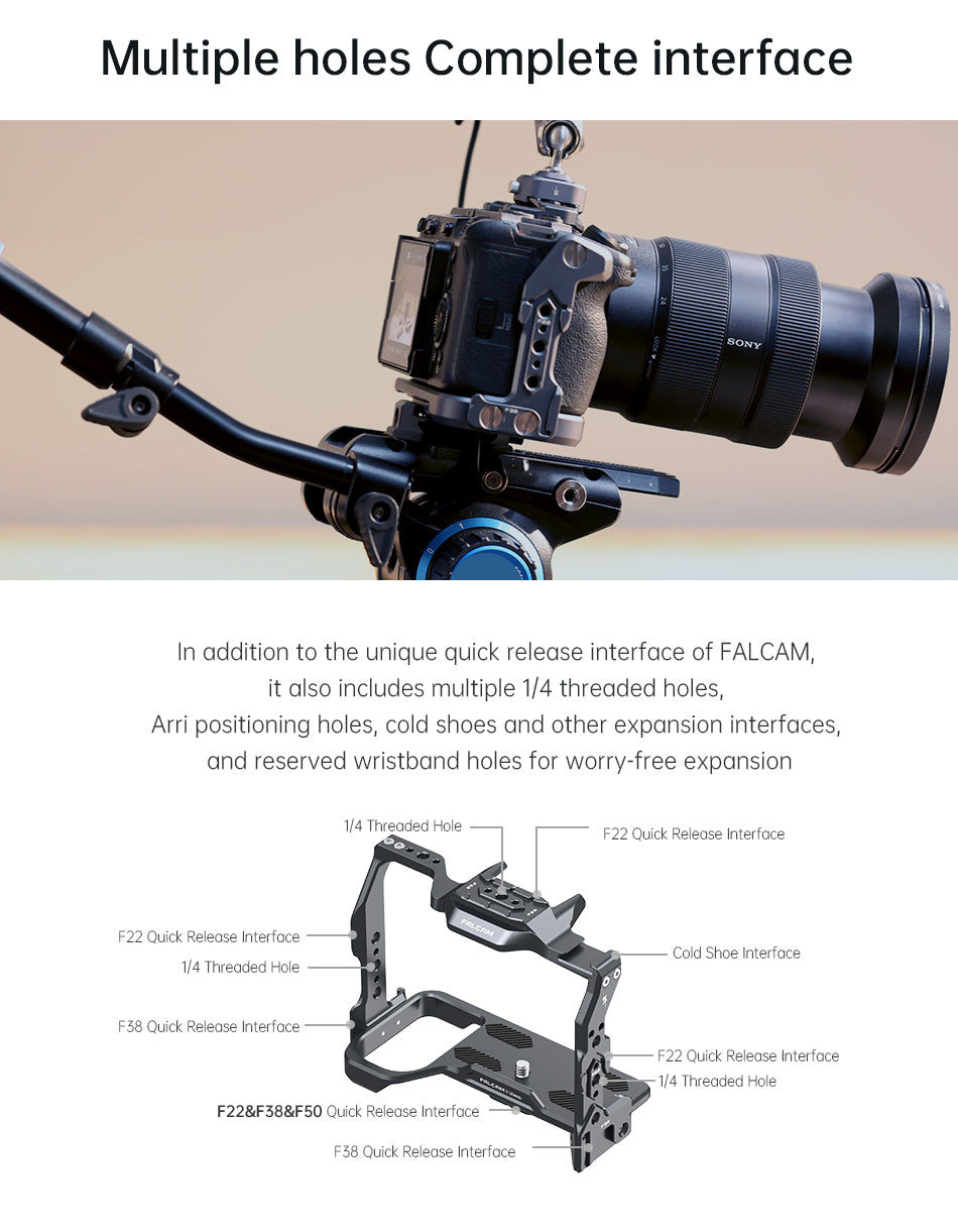 Ulanzi Falcam F22 & F38 & F50 Quick Release Camera Cage for Nikon Z8 C