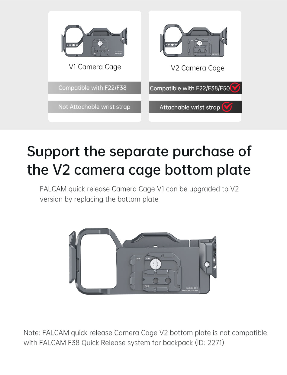 Ulanzi Falcam F22 & F38 Quick Release Camera Cage for Sony a6700 C00B3