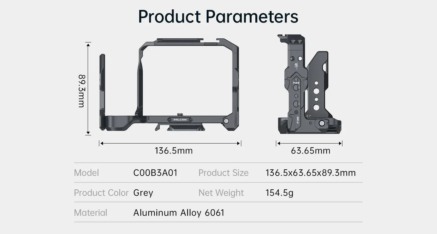 Ulanzi Falcam F22 & F38 & F50 Quick Release Camera Cage for Sony a7C II