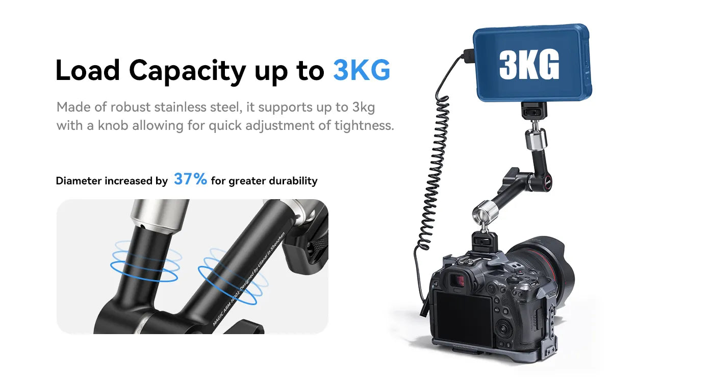 Magic Arm Load Capacity up to 3kg