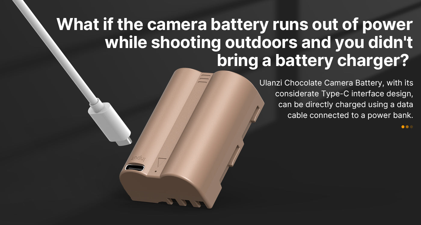 Ulanzi Nikon EN-EL3E Type Lithium-Ion Battery with USB-C Charging Port (2250mAh) 3290