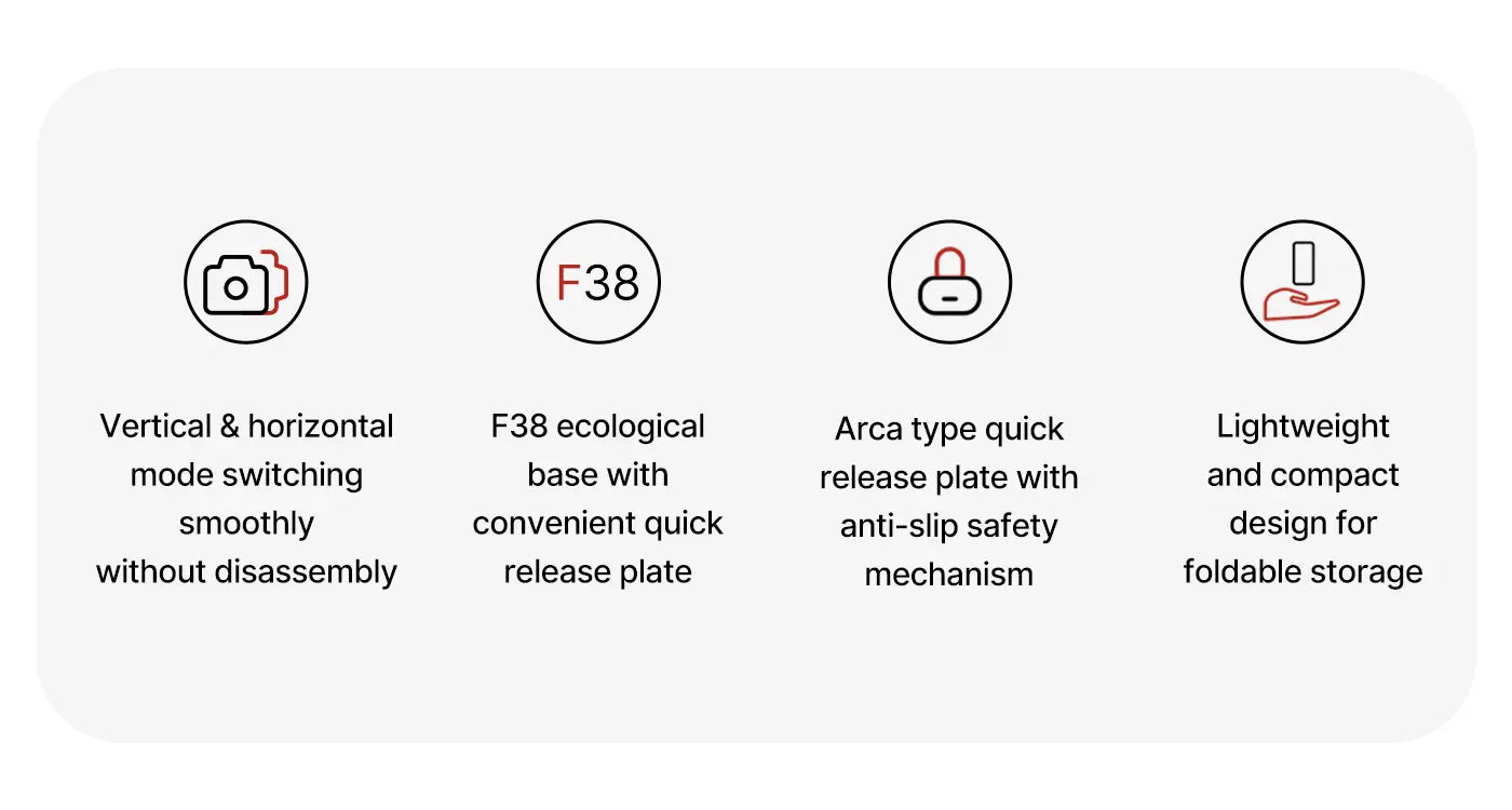 Horizontal & Vertical Folding Quick Release Plate