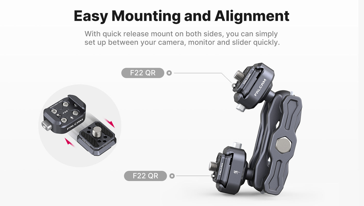 Falcam F22 Dual Quick Release Magic Arm