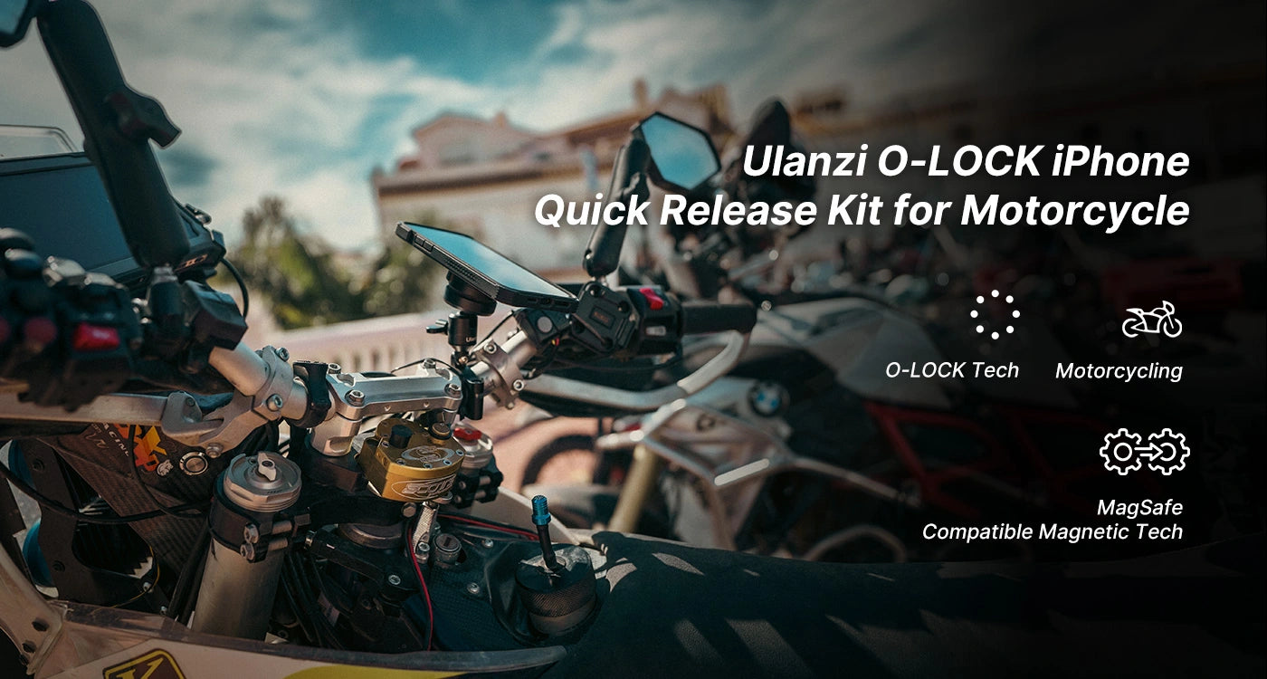 Ulanzi O-LOCK iPhone Quick Release Kit for Motorcycle