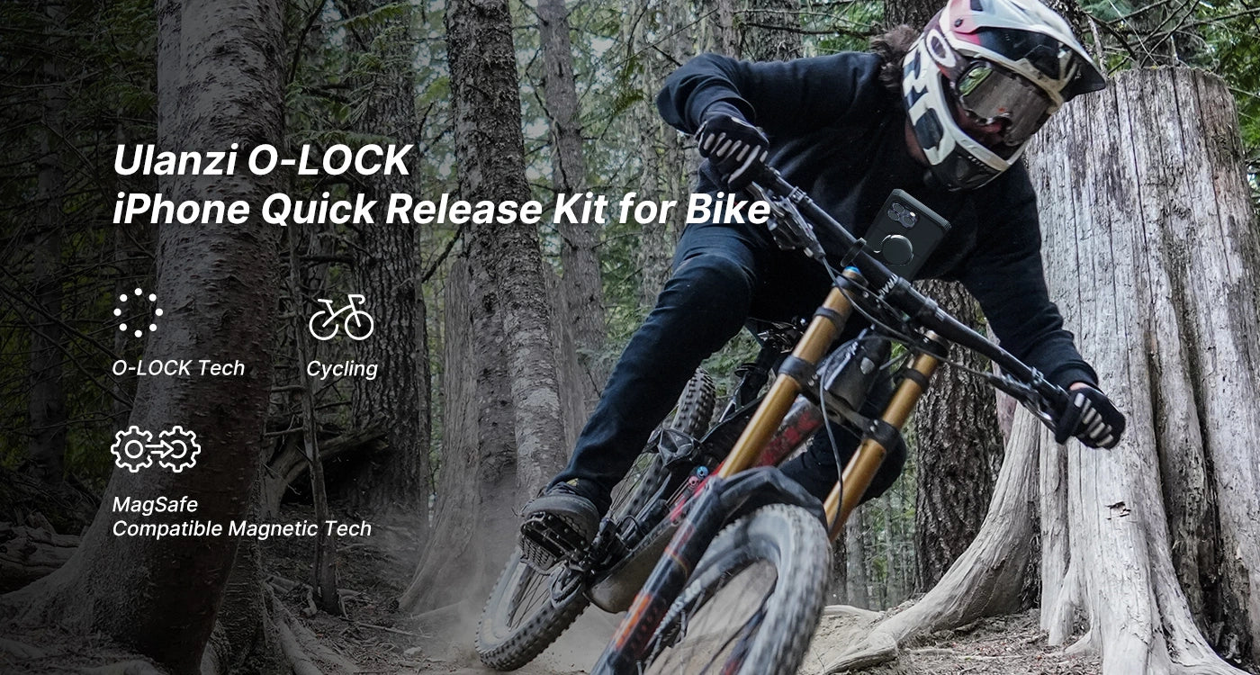 Ulanzi O-LOCK iPhone Quick Release Kit for Bike