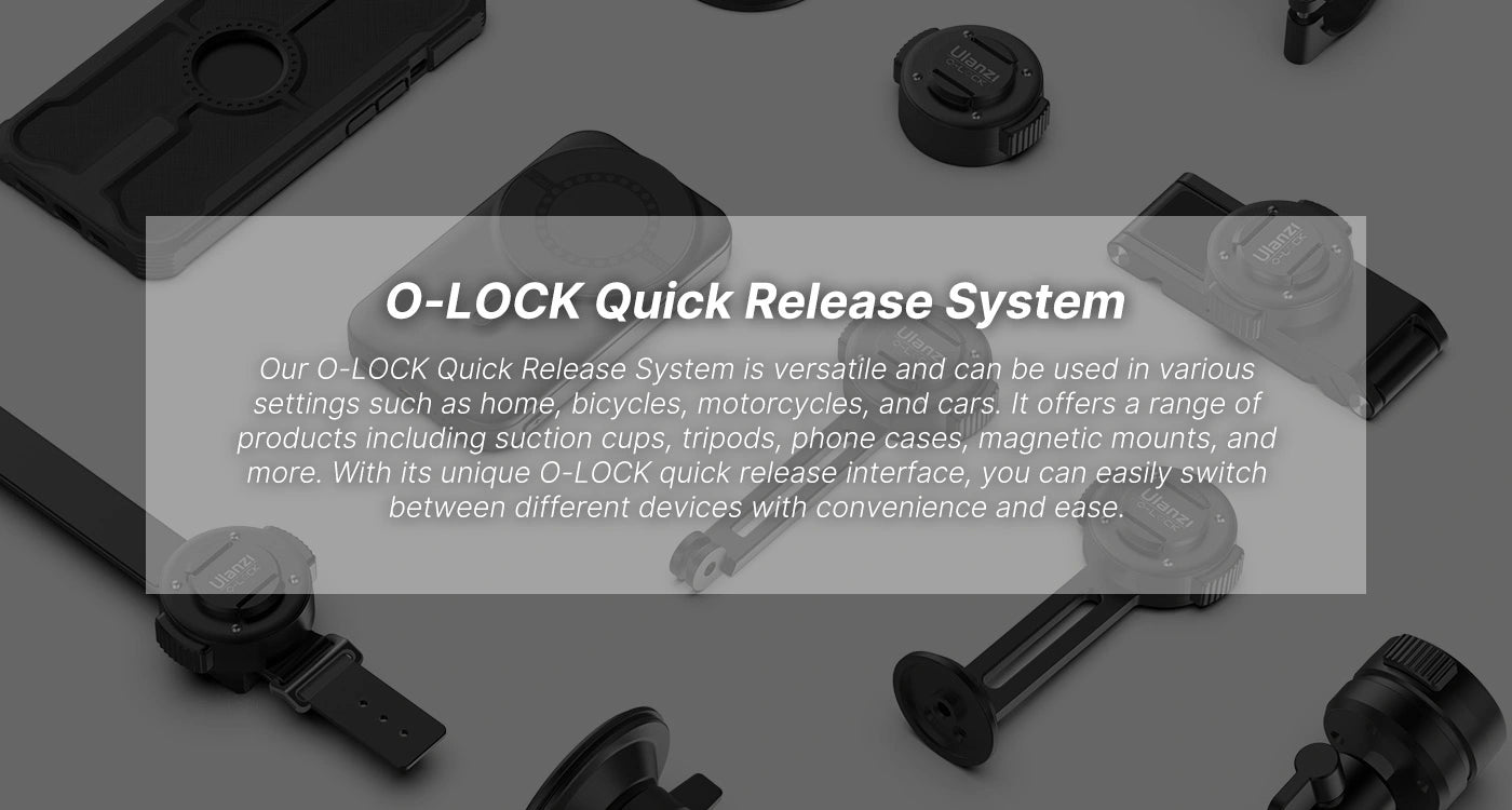 Ulanzi O-LOCK iPhone Quick Release Kit for Bike