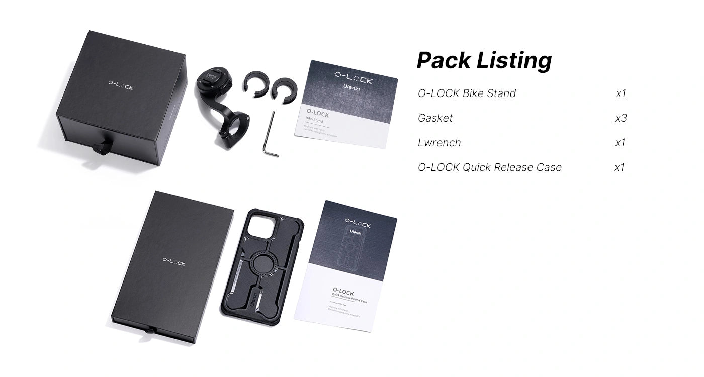Ulanzi O-LOCK iPhone Quick Release Kit for Bike
