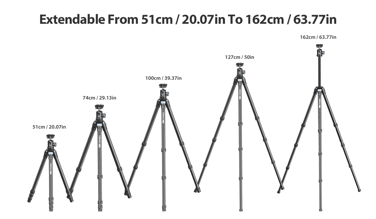 MT-60 Carbon Fiber Portable Travel Tripod