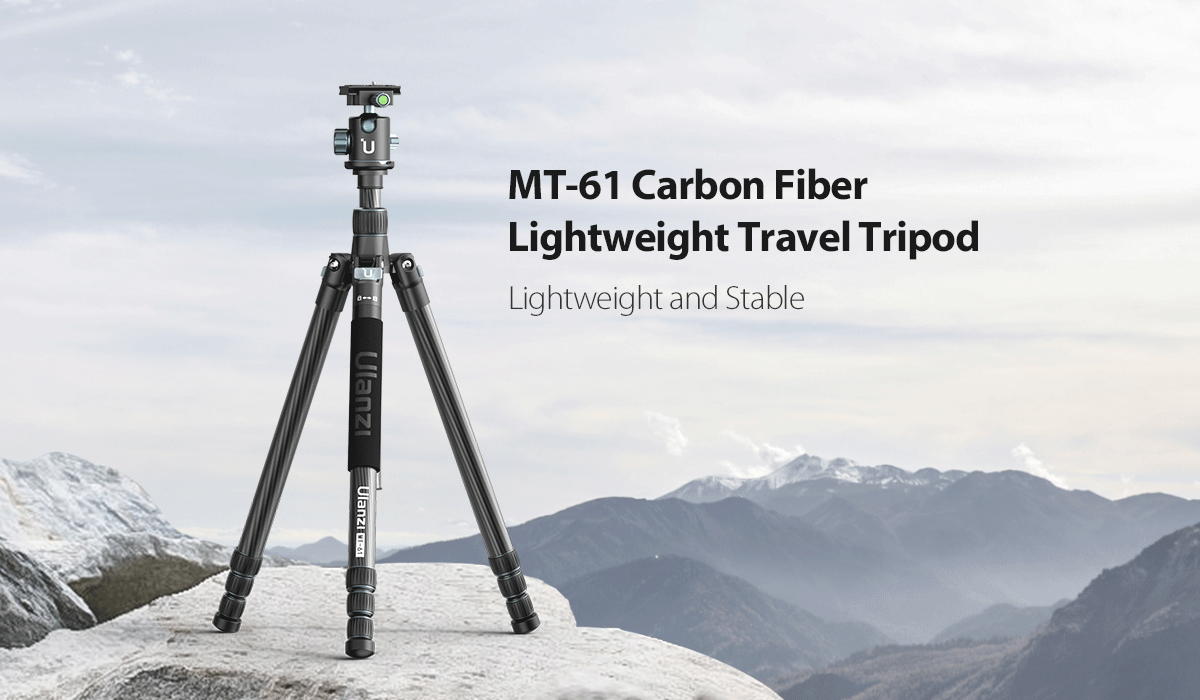 Ulanzi MT-61 Carbon Fiber Lightweight Travel Tripod