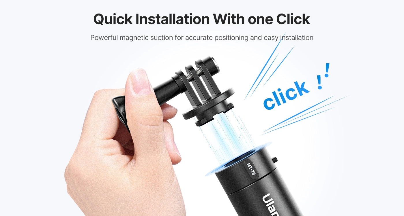 Ulanzi Go-Quick II Magnetic Quick Release1.5m Extension Selfie Stick C017GBB1