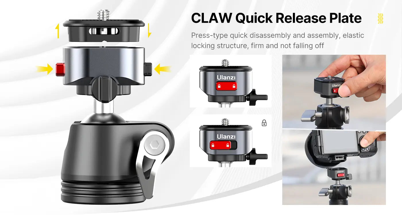 Ulanzi MT-68 CLAW Quick Release Flexible Tripod T061CNB1