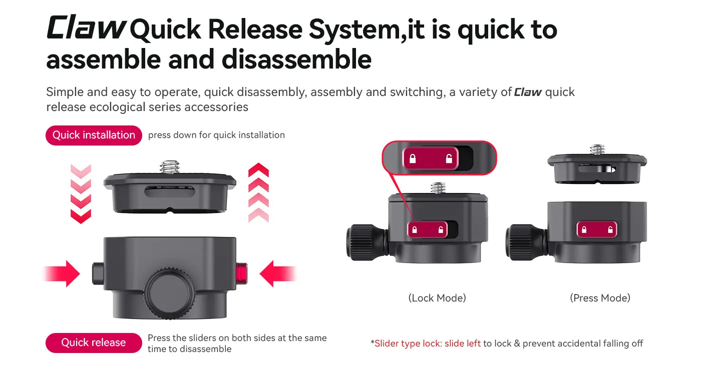 Claw Quick Release Tripod