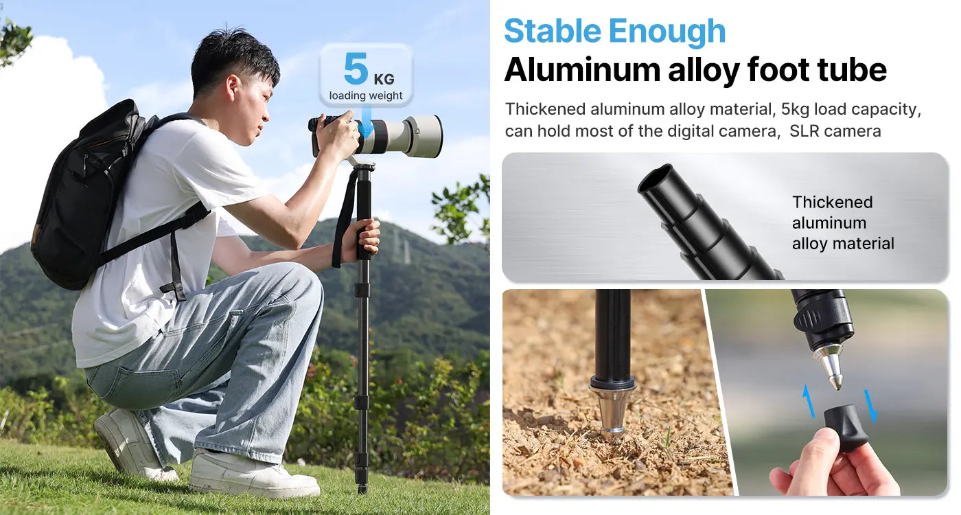 Ulanzi 61-inch Camera Portable Aluminium Monopod