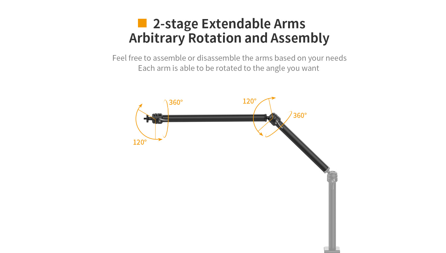 Flexible Arm Professional Live Streaming Stand Equipment