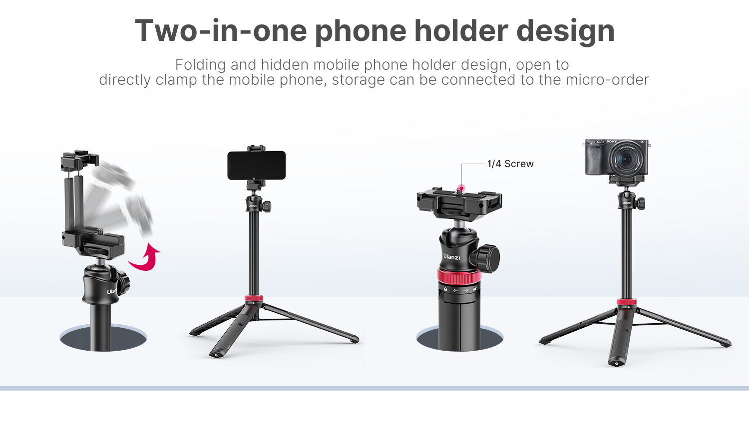 Ulanzi MT-44 Extendable Vlog Tripod