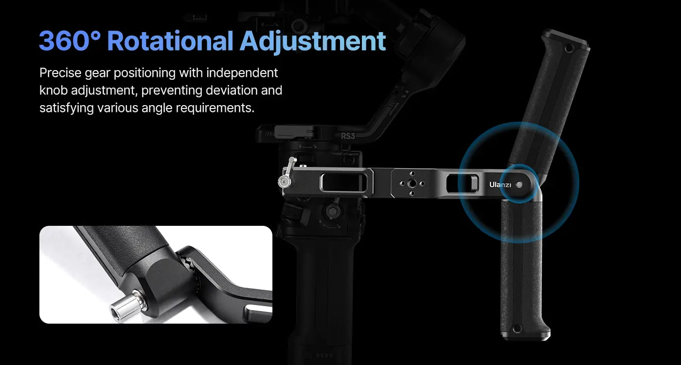 Ulanzi Sling Handgrip for DJI RS 3/RS 3 Mini/RS 3 Pro/Ronin-SC/RSC 2 Stabilizer C049GBB1