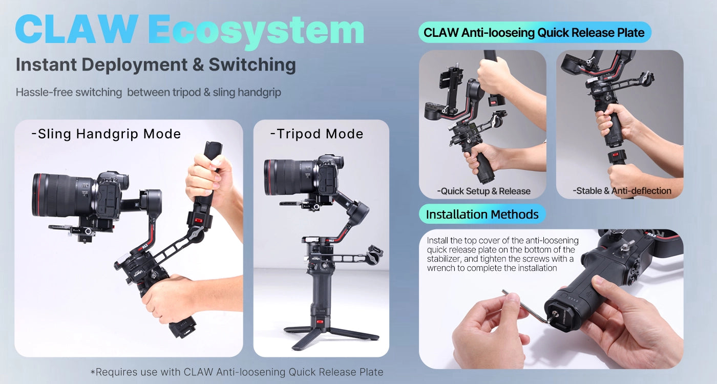 Sling Handgrip for DJI RS 3/RS 3 Mini/RS 3 Pro/RS 2 Stabilizer