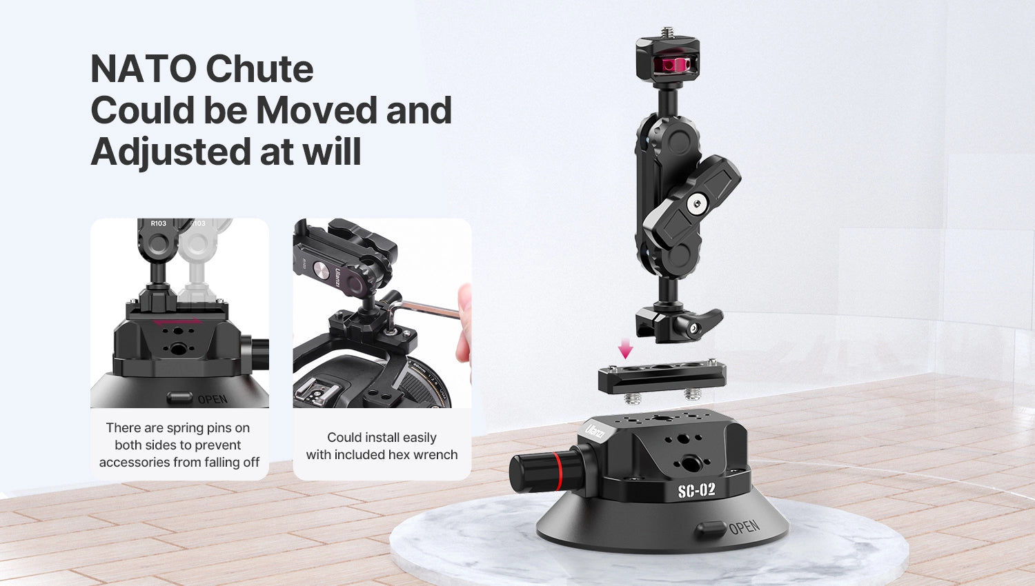 Ulanzi SC-02 Strong Suction Cup Mount (4.5")