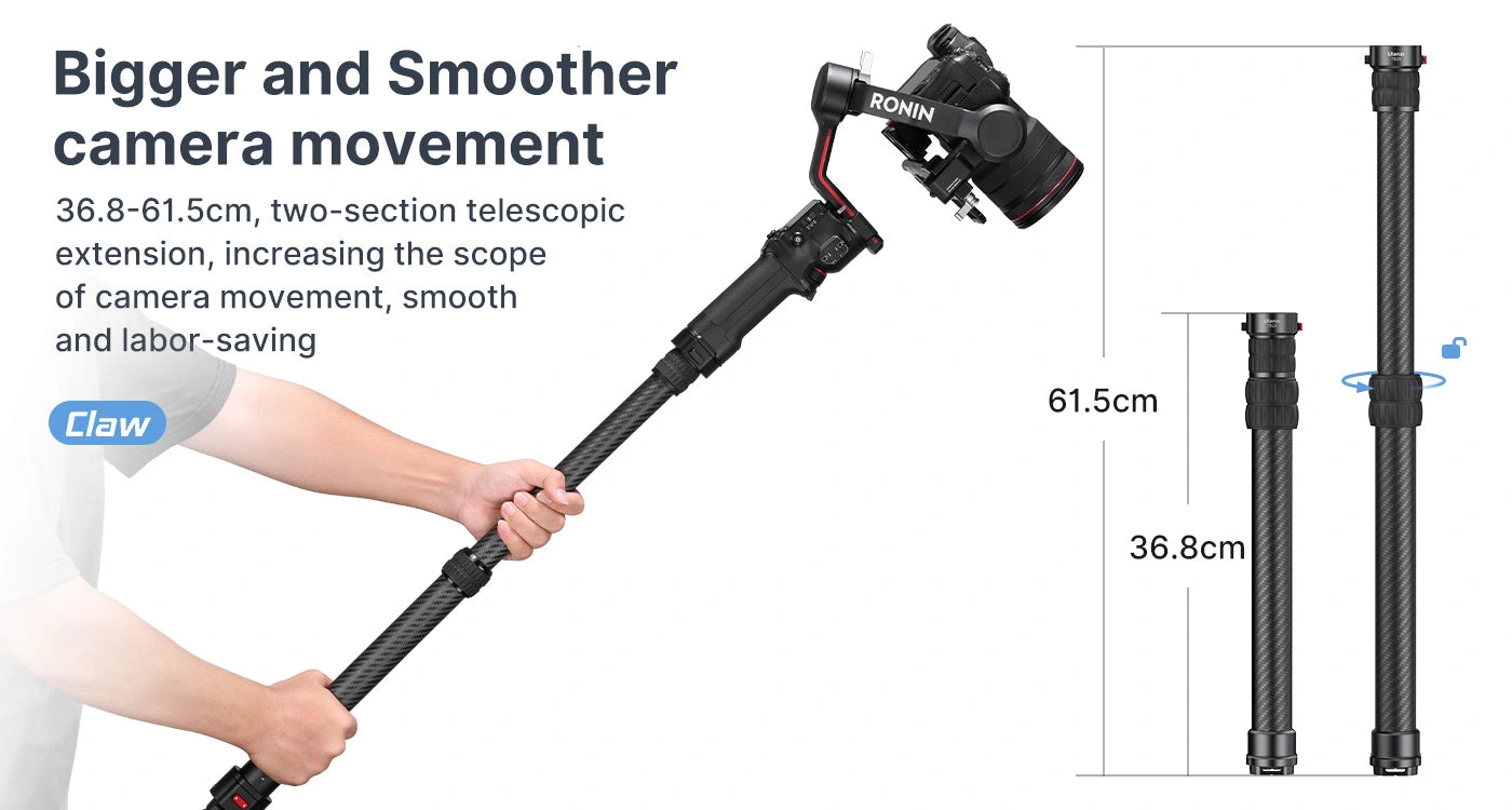 Extension Monopod Pole for DJI RS 3/RS 3 Pro/RS 3 Mini/RS 2