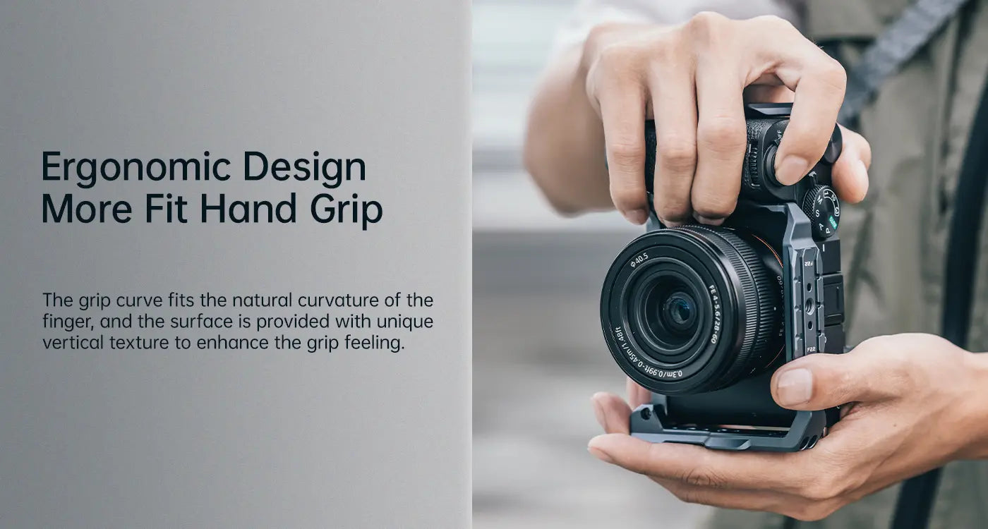 Ergonomic Design More Fit Hand Grip for Sony Alpha 7C II