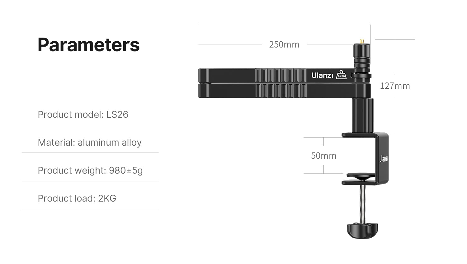 VIJIM LS26 Low Profile Microphone Arm