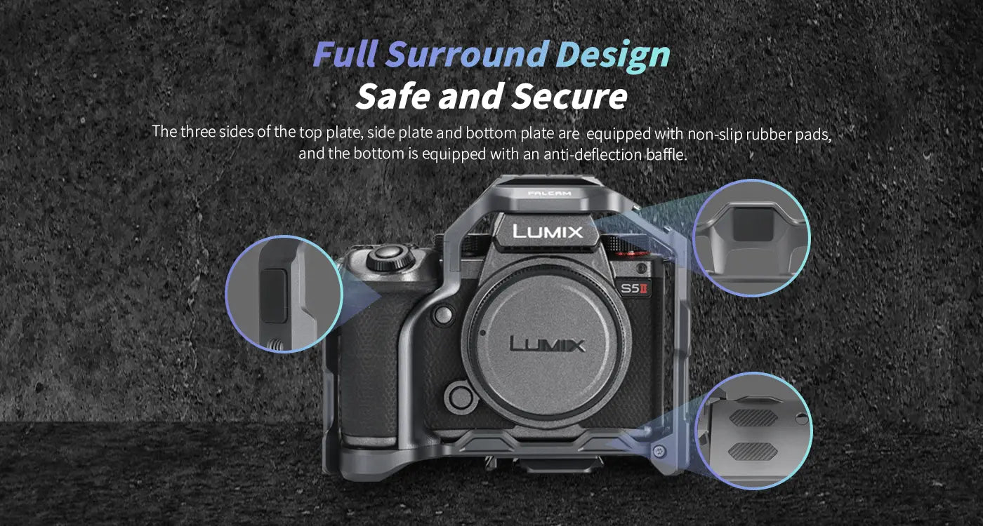 Ulanzi Falcam F22 & F38 & F50 Quick Release Camera Cage for Panasonic Lumix S5 II & S5 IIX C00B3401