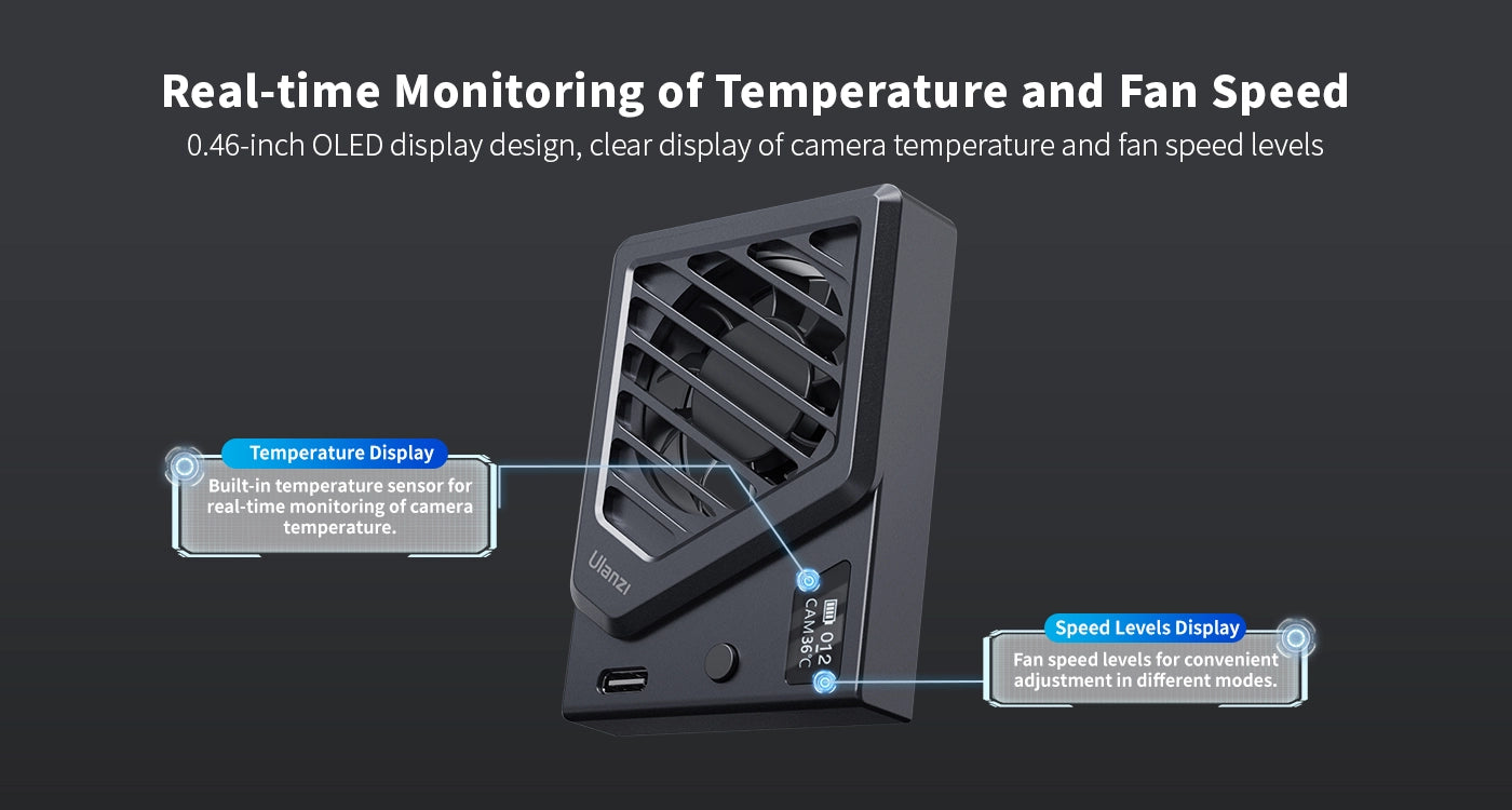 Ulanzi Camera Cooling Fan  for Sony / Canon / FUJIFILM