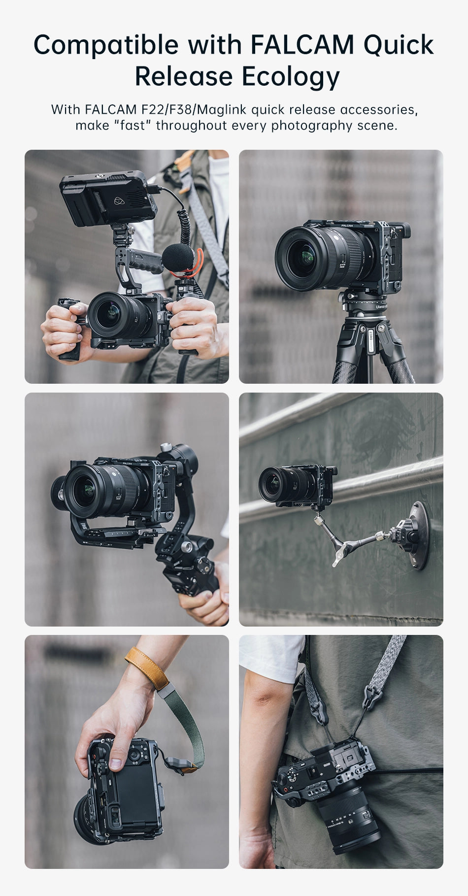 Falcam Quick Release Camera Cage for Sony a6700