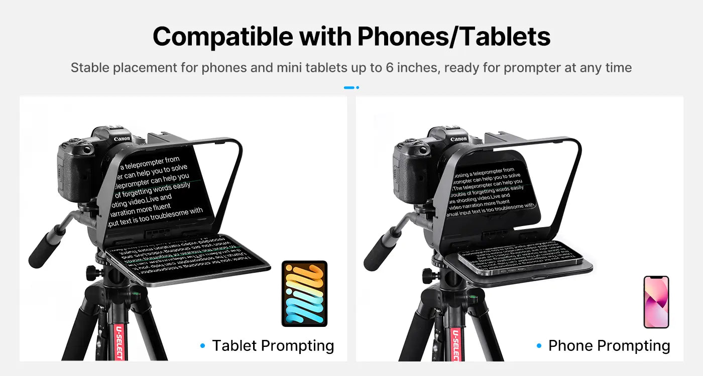 Ulanzi RT02 Universal Teleprompter for Tablets and Smartphones R004GBB1