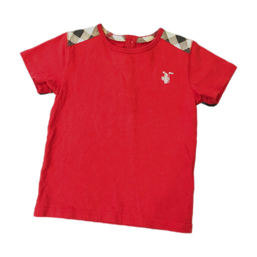 Burberry Check Shoulder Patch T-Shirt, 2 – Merry Go Rounds - curated kids'  consignment