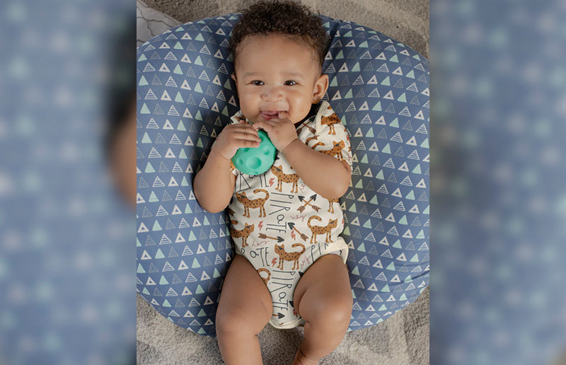 a toddler wearing organic cotton clothes