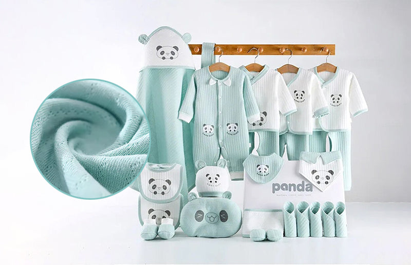 Image of Cute Panda Newborn Gift Box Set showing quality of the set