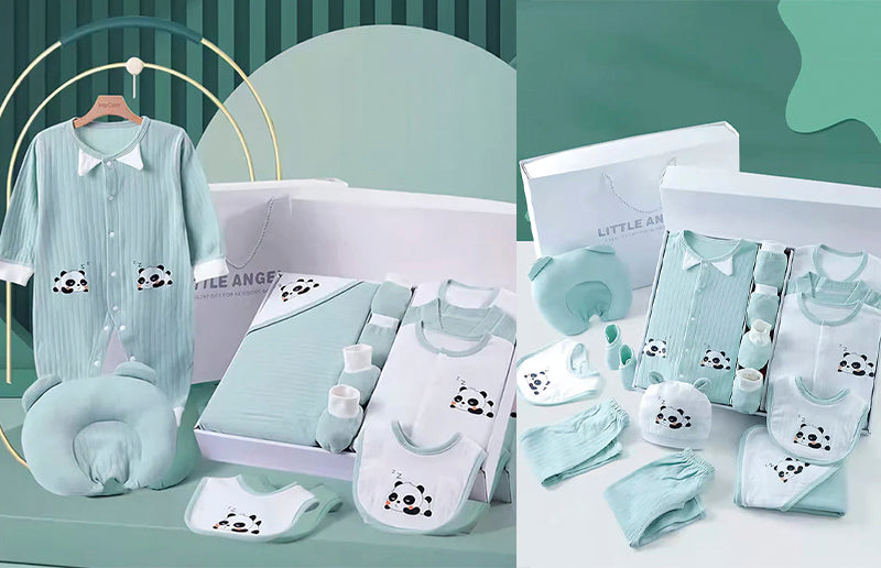 cute panda newborn gift box set