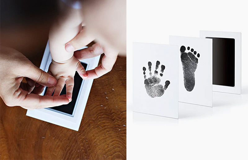little one keepsake ink pad kit for newborn's footprint and handprint