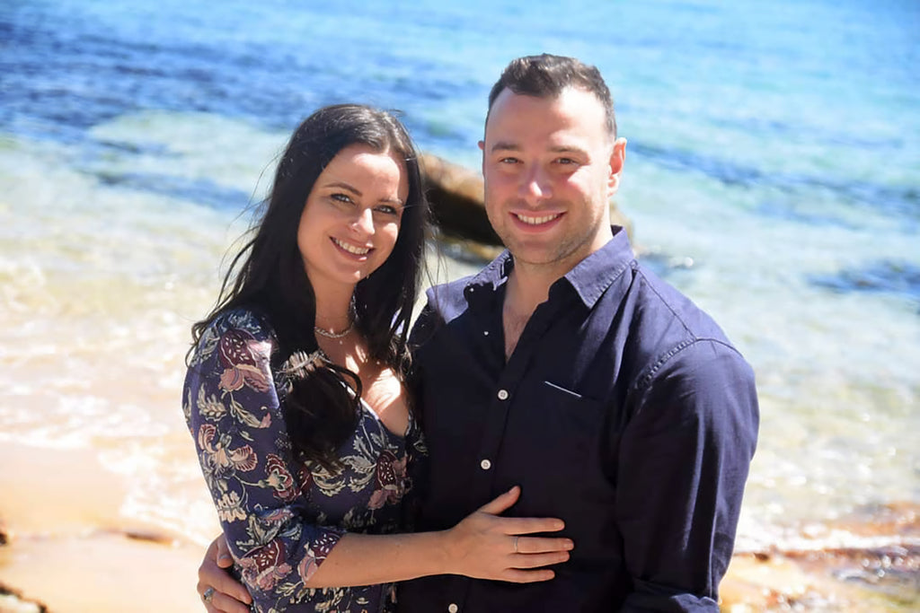 custom diamond engagement ring: Prue and Alex