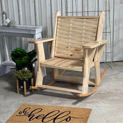 Weaved Wood Rocker The Perfect Pair Warrensburg Illinois