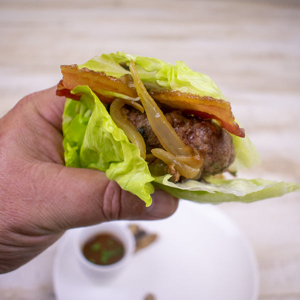 aip paleo lettuce wrapped burger sliders