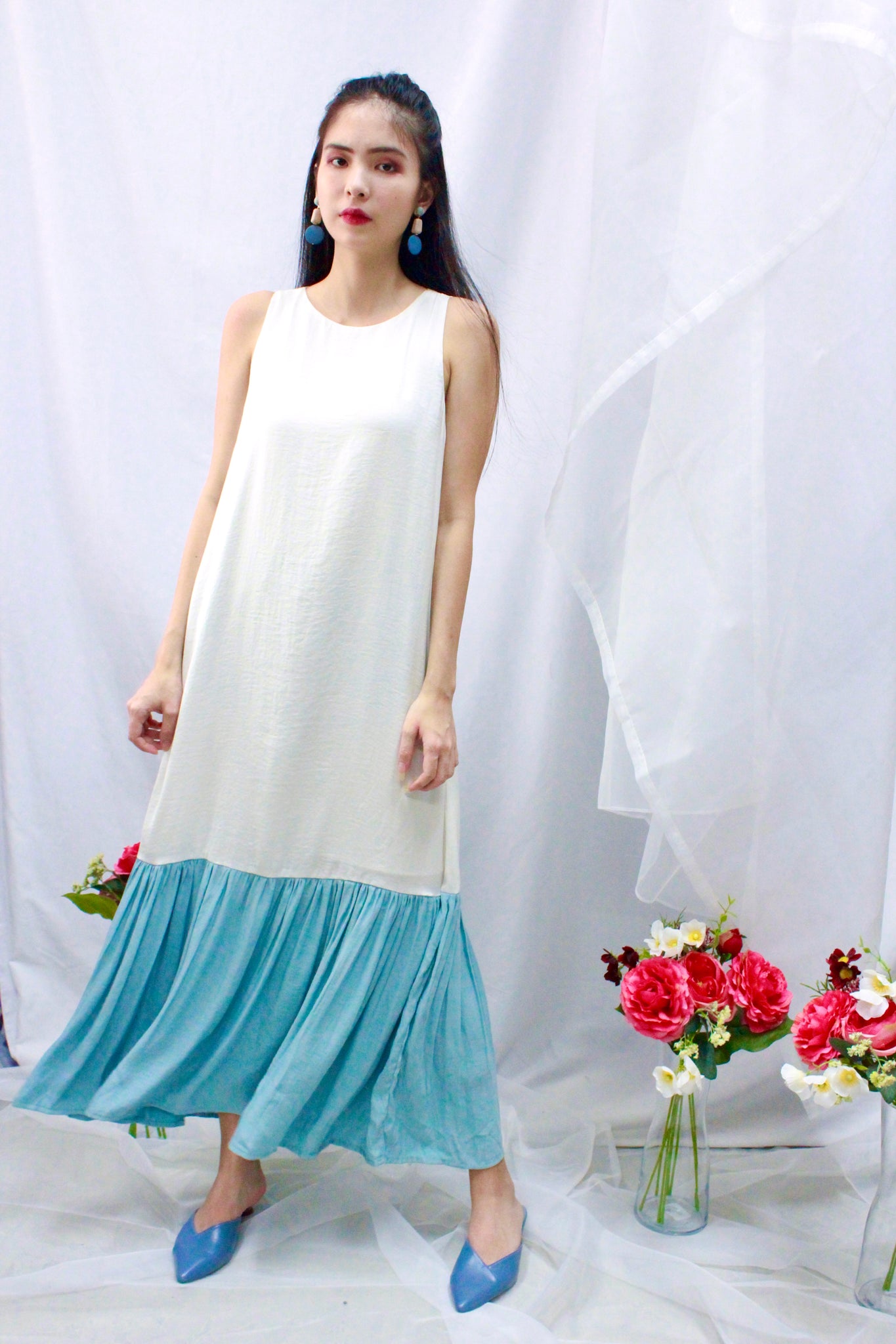 tiffany blue maxi dress