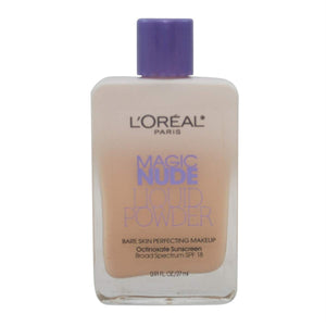 L'oreal Paris Magic Nude Liquid Powder Bare Skin Perfecting Makeup SPF 18, Light Ivory, 0.91 Ounces (3 Pack)