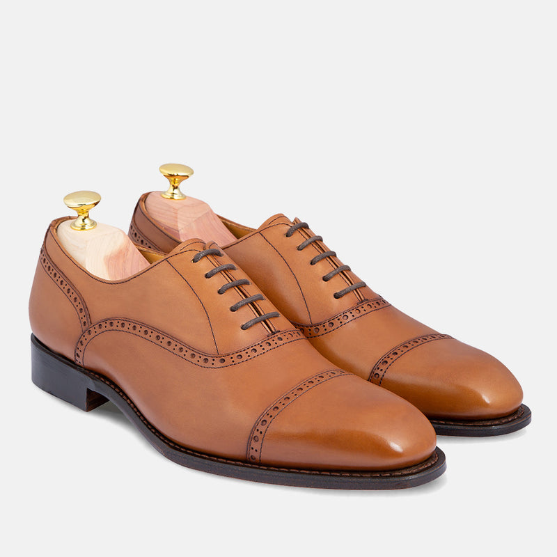 Barossa Men's Semi-Brogue Oxfords Dress Shoes | The Thomas George ...