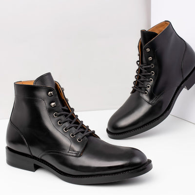Turon Service Boots in Black French Calf - | Thomas George Collection