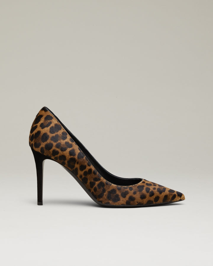 leopard calf hair shoes