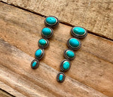 Turquoise Drop Earrings - Rockin' G Ranch Goods 