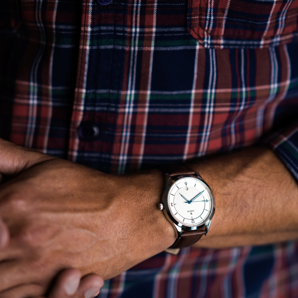 DAEM Royal x Brown leather watch