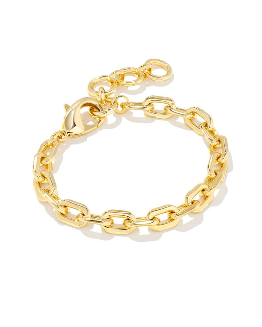 Jess Lock Chain Bracelet in Silver