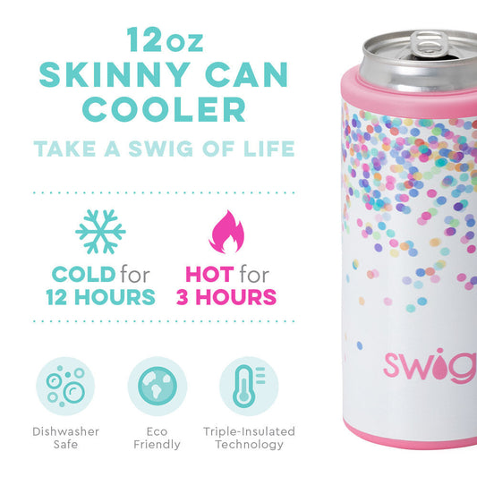 Swig 12 oz Skinny Can Cooler - Party Animal