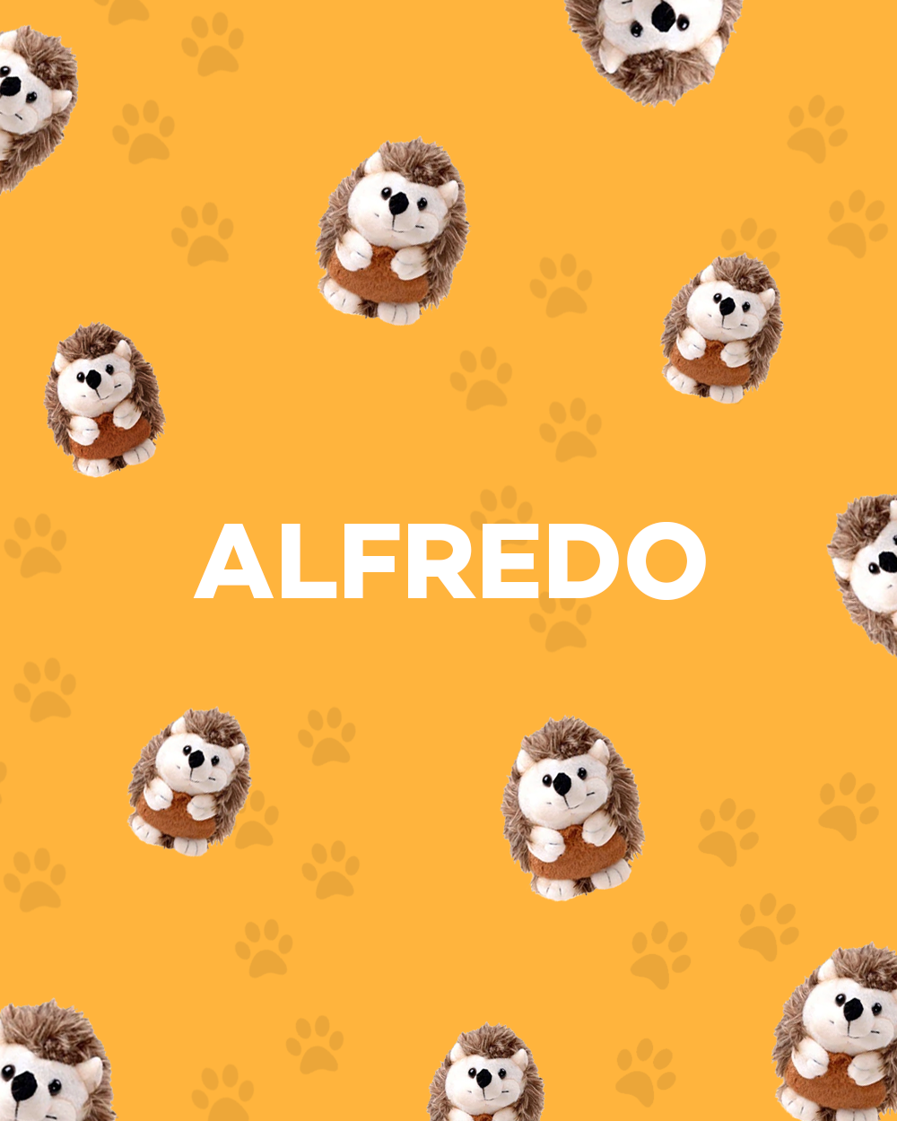 alfredo the hedgehog stuffed animal