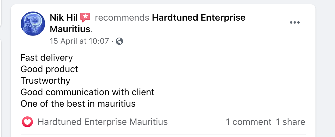 hardtuned mauritius reviews 