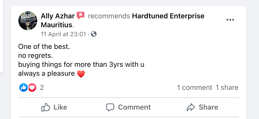 hardtuned mauritius reviews 